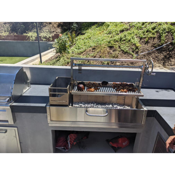 Tagwood BBQ Santa Maria Argentine Wood Fire & Charcoal Grill Built-In (BBQ05SS)