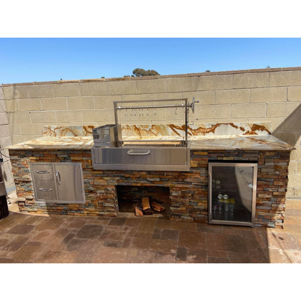 Tagwood BBQ Santa Maria Argentine Wood Fire & Charcoal Grill Built-In (BBQ05SS)