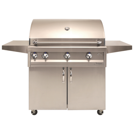 Artisan 36-Inch 3-Burner Professional Freestanding Gas Grill With Rotisserie & Light (ARTP-36C-NG/LP)