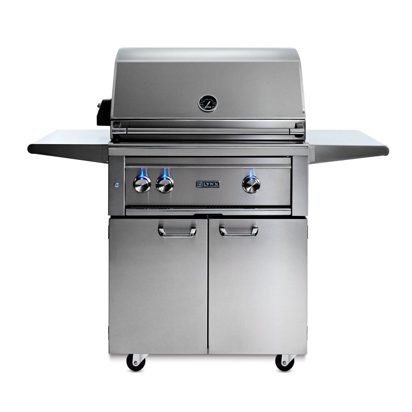 Lynx 27-Inch Professional Gas Grill On Cart with 1 Ceramic & 1 Trident Infrared Burner - L27TRF-LP/NG