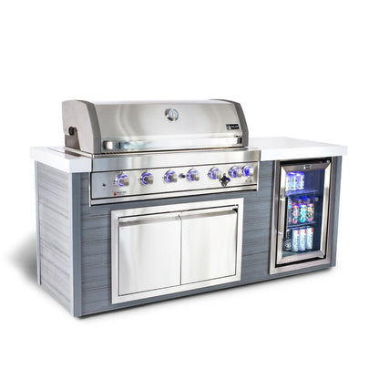 Mont Alpi Artwood 6-Burner Stainless Steel BBQ Grill Island - MA805-AW