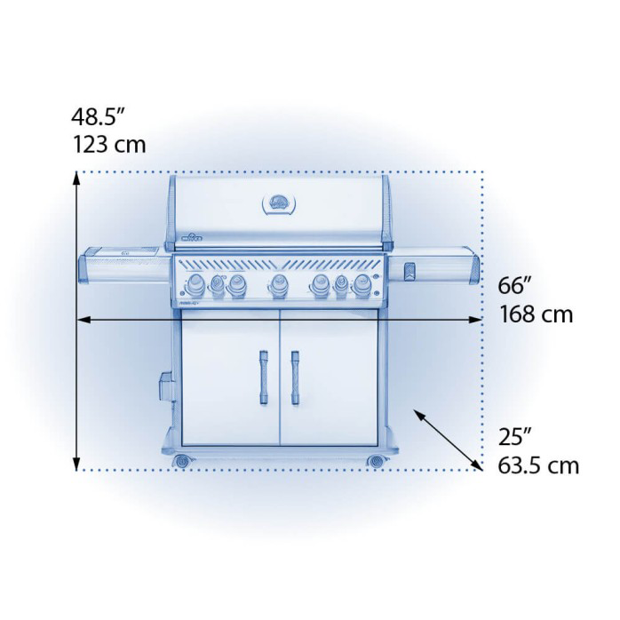 Napoleon Rogue SE 625 Gas Grill with Infrared Rear & Side Burners - RSE625RSIB