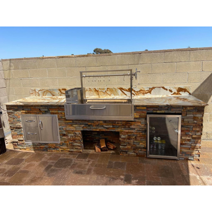Tagwood BBQ Santa Maria Argentine Wood Fire & Charcoal Grill Built-In (BBQ05SS)