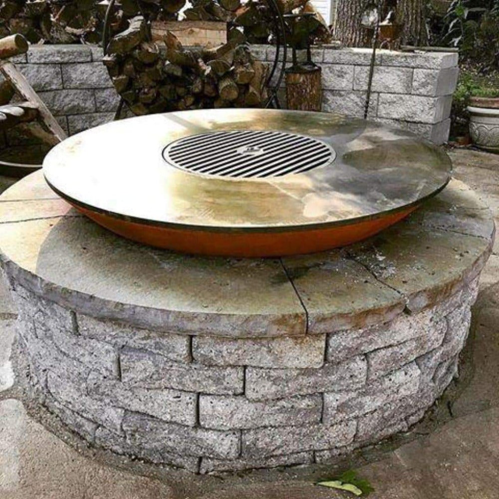 Arteflame Classic 40" Black Label - Fire Bowl With Cooktop