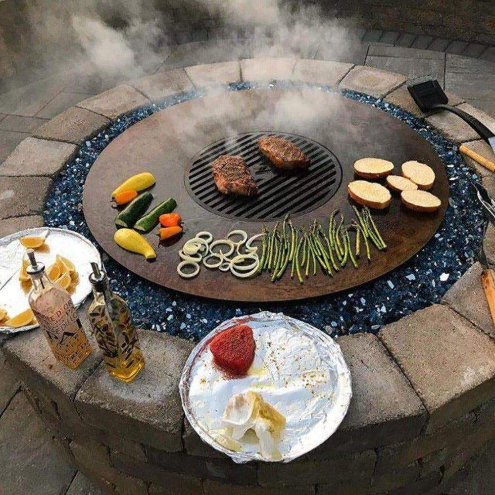 Arteflame Classic 40" Black Label - Fire Bowl With Cooktop