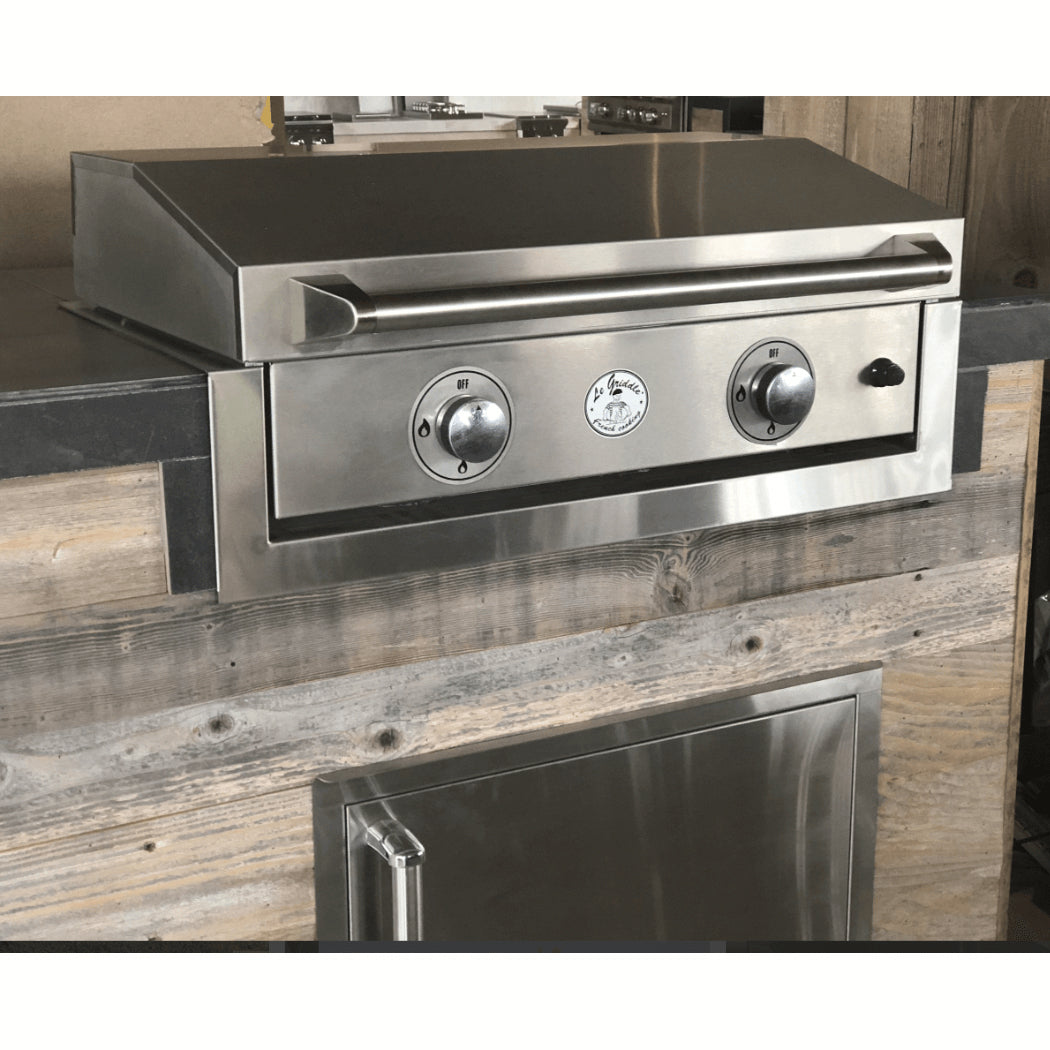 Le Griddle Ranch Hand 2-Burner Built-In/Tabletop Gas Griddle - GFE75